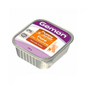 Monge Hrana Umeda Pentru Caini, Gemon Puppy&Junior, Pate Cu Curcan, 150 g