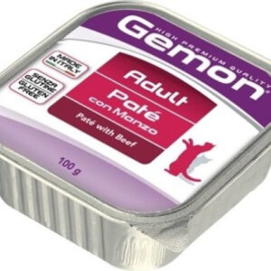 Monge Hrana Umeda Pentru Pisici Gemon Adult, Pate Cu Vita, 100 g