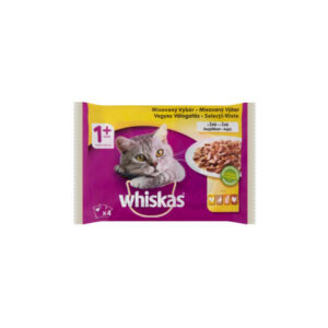Whiskas Hrana Umeda Pentru Pisici, Whiskas Adult, Selectii De Pasare In Sos, 4x85 g