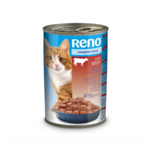 Reno Hrana Umeda Pentru Pisici, Reno Adult, Cu Vita, 415 g