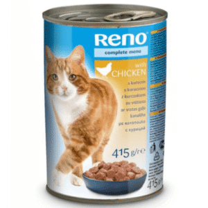 Reno Hrana Umeda Pentru Pisici, Reno Adult, Cu Pui, 415 g