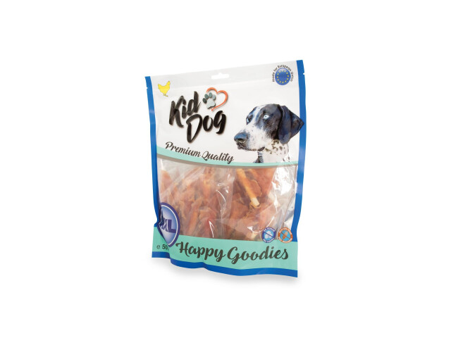 KidDog Recompense Pentru Caini, Mini Rulouri Invelite Cu Piept de Pui, 500 g, A04524 - imagine 3