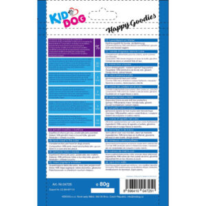 KidDog Recompense Pentru Caini, Mini Cuburi Din Carne De Miel, 80 g, A04725