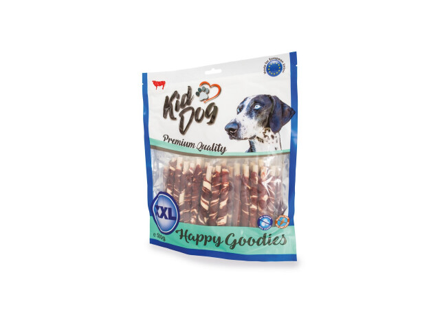 KidDog Recompense Pentru Caini, Rulouri Cu Friptura De Vita, 8 mm/12 cm, 500 g, A04743 - imagine 3