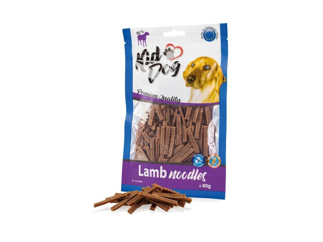 KidDog Recompense Pentru Caini/Pisici, Noodles Cu Miel, 80 g, A04987
