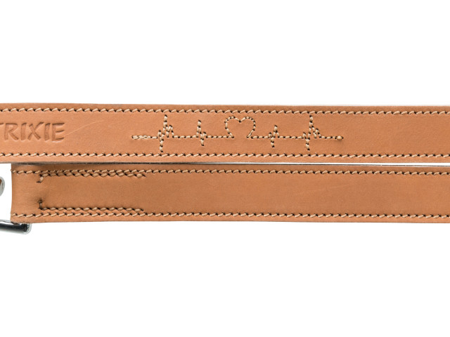 Trixie L(-22%)Lesa Rustic "Heartbeat", Ajustabila, L-XL: 2.00 m/25 mm, Maro, 19013 - imagine 3