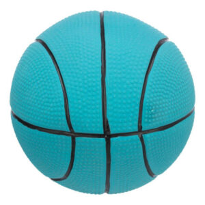 Trixie Jucarie Pentru Caini, Minge Basket, Latex, Cu Sunet, 13 cm, Albastru Petrol, 3501