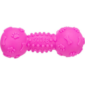 Trixie Jucarie Pentru Caini, Gantera, Vinil, 19 cm, Roz, 3362