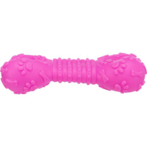 Trixie Jucarie Pentru Caini, Os, Vinil, Cu Sunet, 15 cm, Roz, 3374
