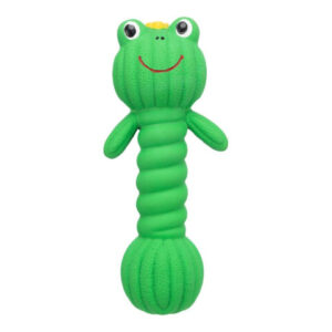 Trixie Jucarie Pentru Caini, Gantera Broasca, Latex, Cu Sunet, 18 cm, Verde, 34484