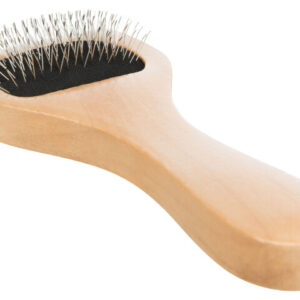 Trixie Perie Tesala Soft, Maner Lemn/Peri Metalici, 6x13 cm, 2358