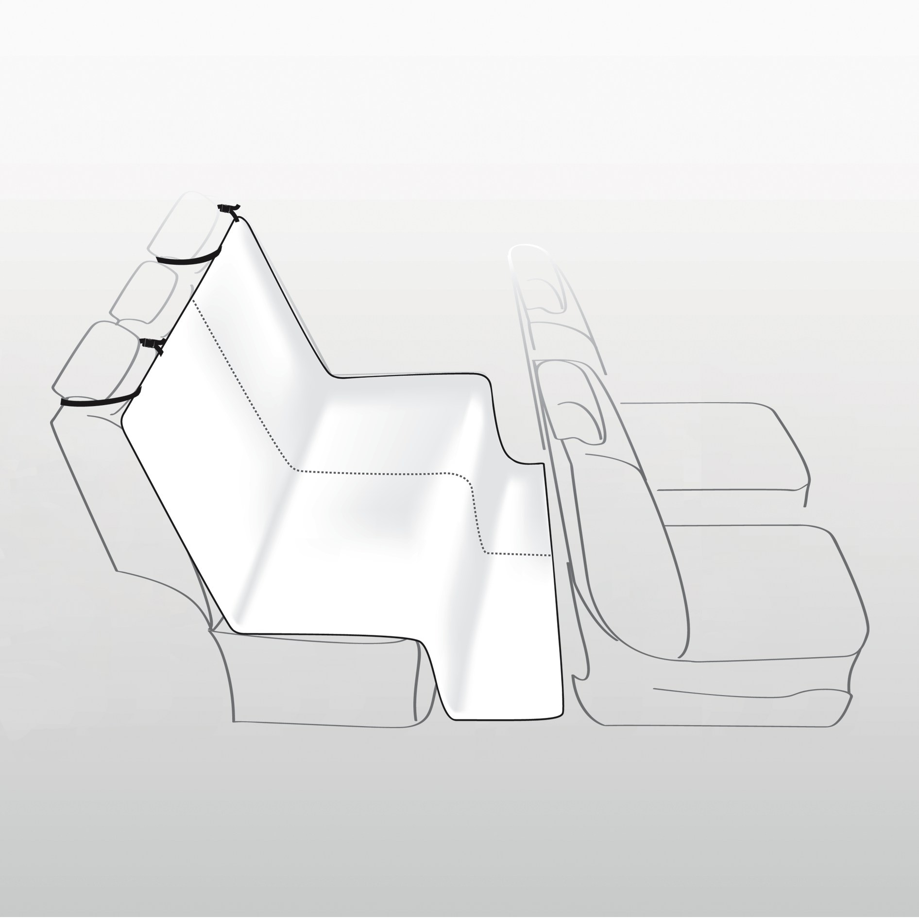 Trixie Husa Tip Cos Auto, 1.50x1.35 m, Negru, 1348 - imagine 10