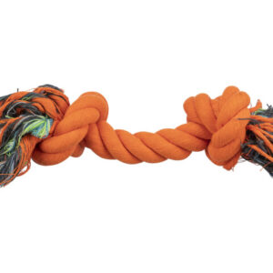 Trixie Jucarie Pentru Caini, Sfoara Cu 2 Noduri, 470 g/40 cm, Portocaliu, 3276