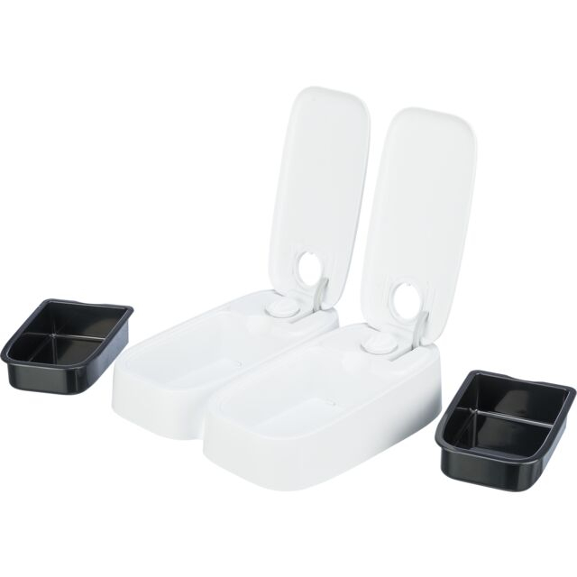 Trixie Hranitor Automat, TX2, 2x0.3 l/27x7x24 cm, Alb, 24372 - imagine 9