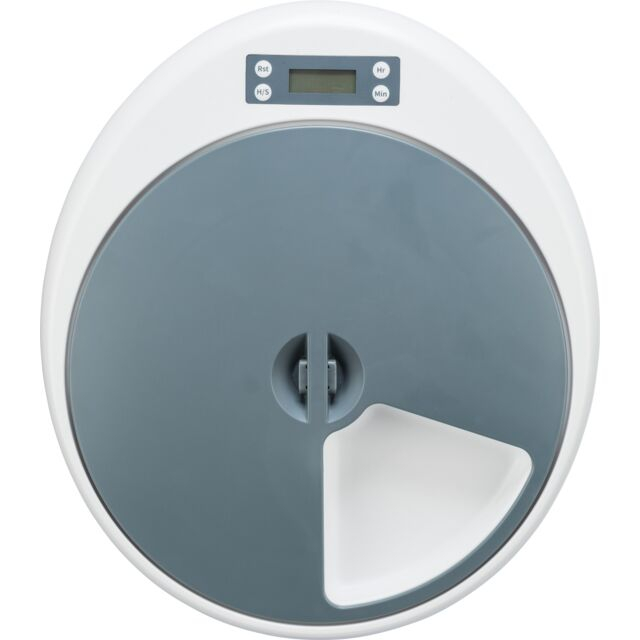 Trixie Hranitor Automat, TX4+1, 5x0.25 l/34x6x39 cm, Alb/Gri, 24384 - imagine 5