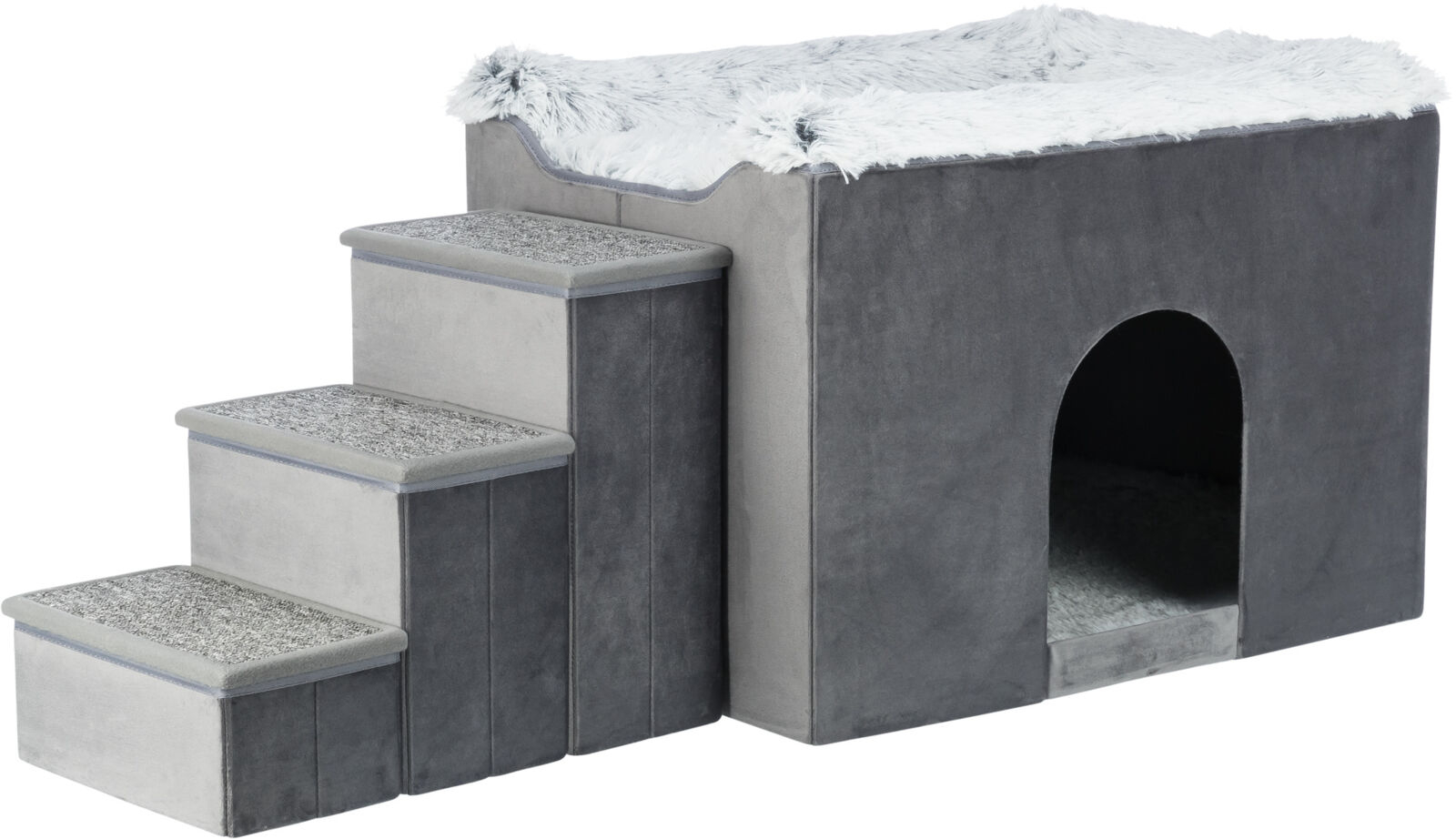 Trixie L(-22%)Culcus Harvey Cu Trepte, 135x47x50 cm, Gri/Alb/Negru, 38039 - imagine 19