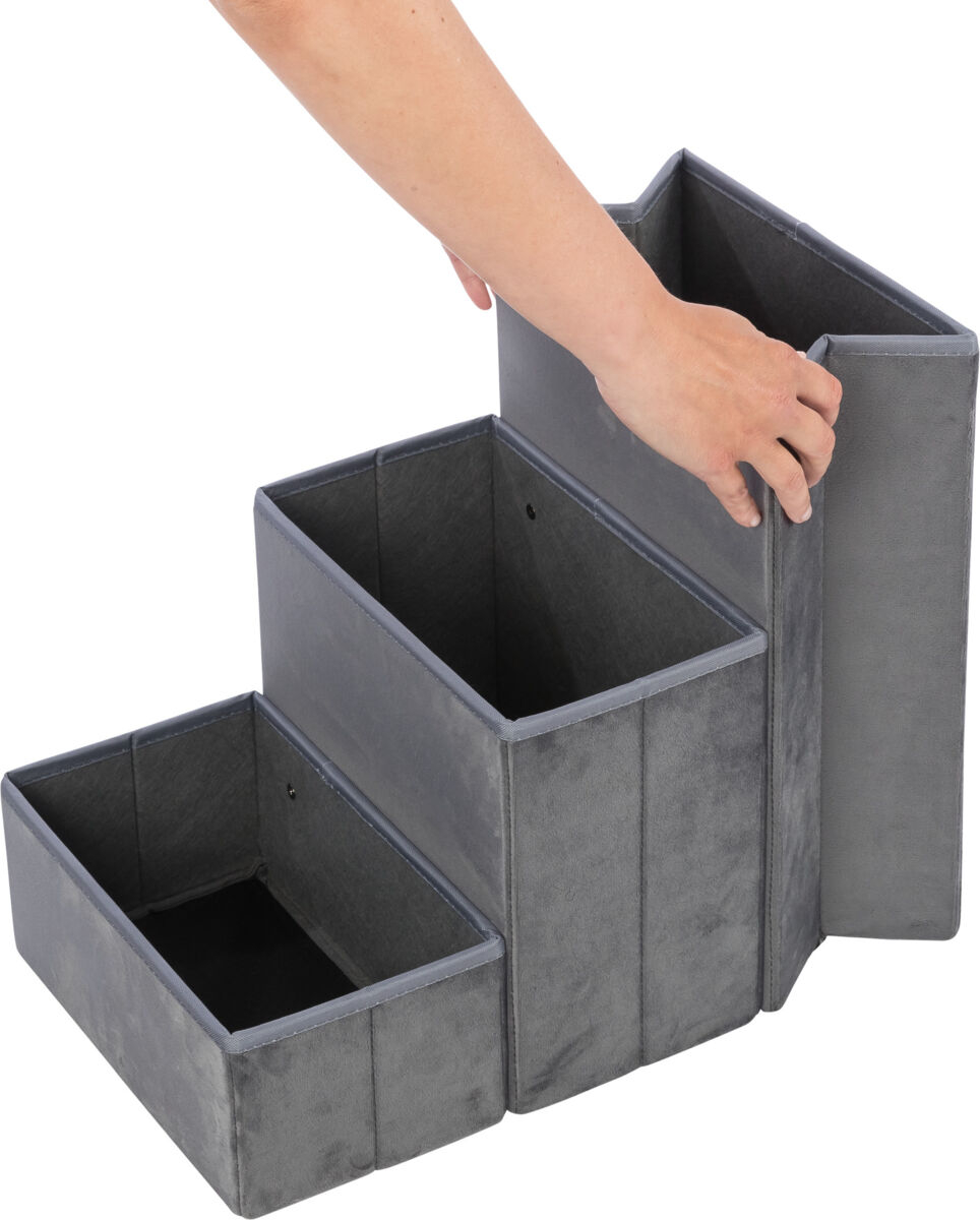Trixie L(-22%)Culcus Harvey Cu Trepte, 135x47x50 cm, Gri/Alb/Negru, 38039 - imagine 15