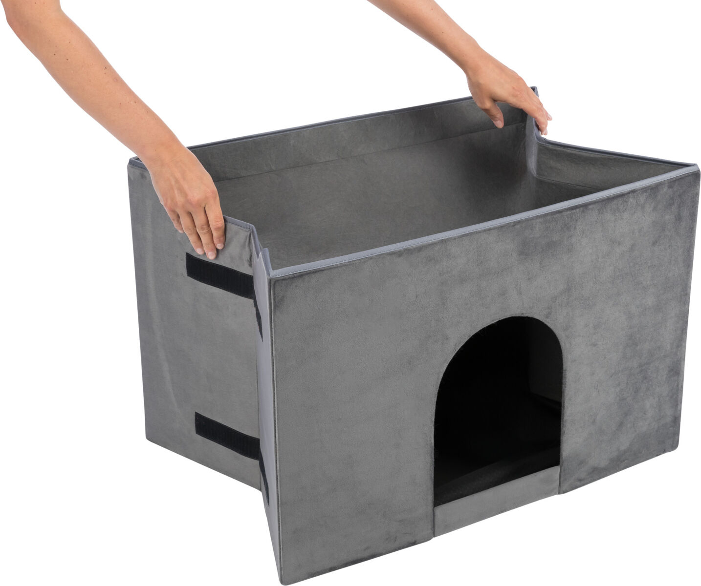 Trixie L(-22%)Culcus Harvey Cu Trepte, 135x47x50 cm, Gri/Alb/Negru, 38039 - imagine 12