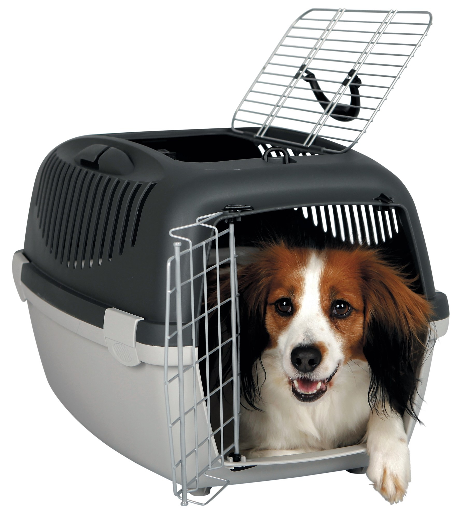 Trixie Cusca De Transport, Capri 3 Open Top, S: 40x38x61 cm, Pana la 12 kg, Gri, 39861 - imagine 4