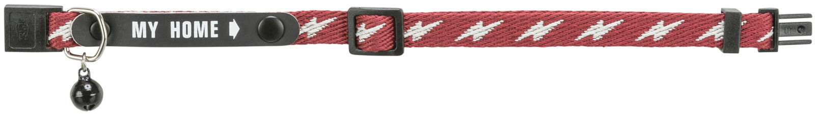 Trixie Zgarda Pentru Pisici, Cu Adresier Si Clopotel, Rosu, 41778 - imagine 3