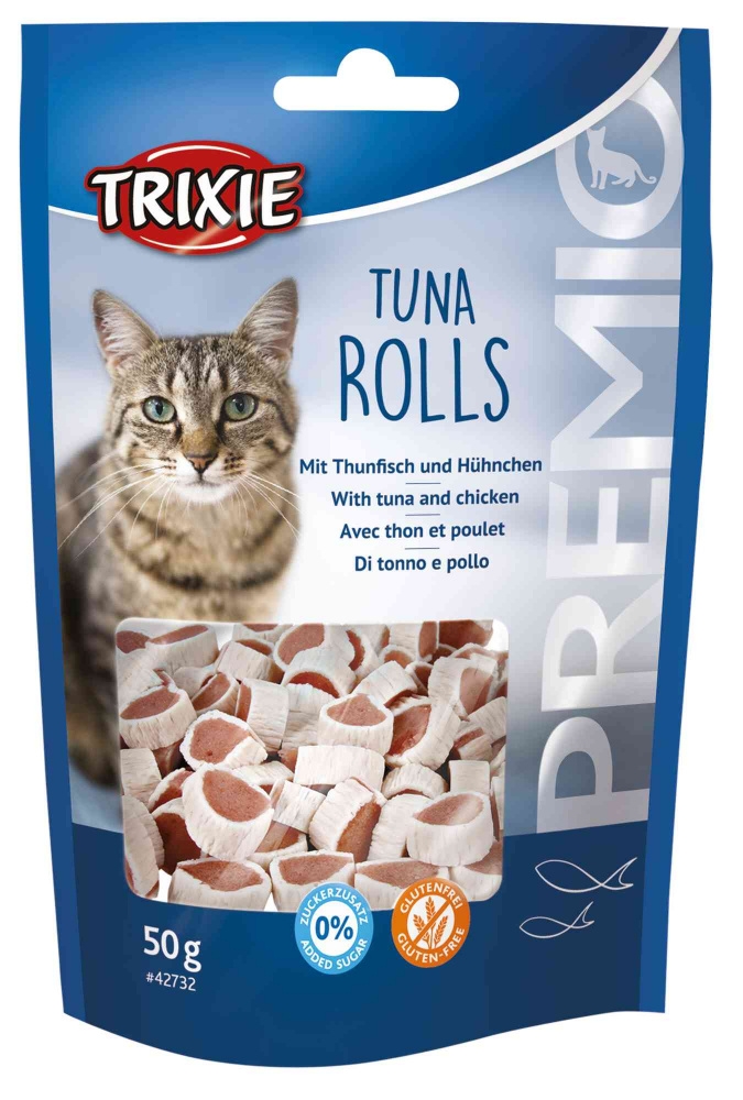 Trixie A(-15%) Recompense Pentru Pisici, Premio, Rulouri Cu Ton Si Pui, 50 g, 42732 - imagine 4