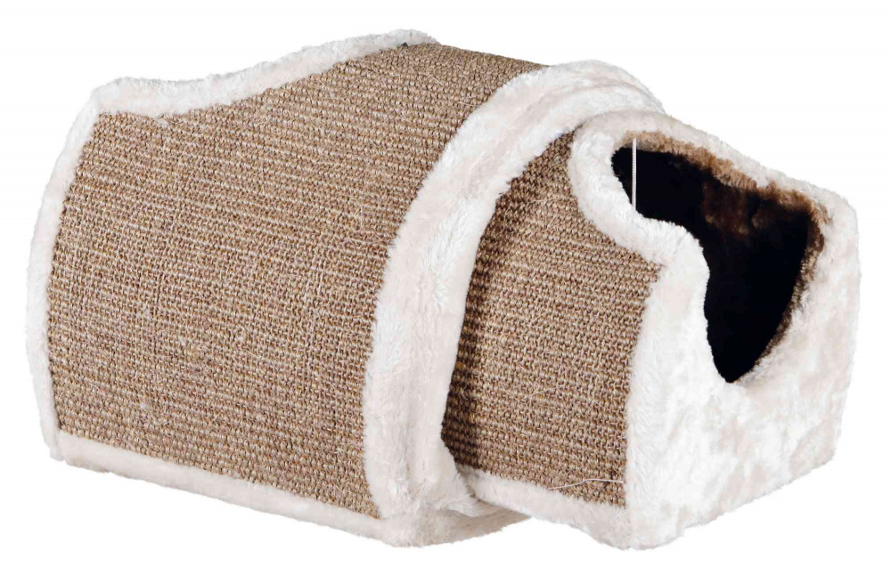 Trixie Tunel De Zgariat Pentru Pisici, 110x30x38 cm, Gri Deschis/Maro, 43004 - imagine 4