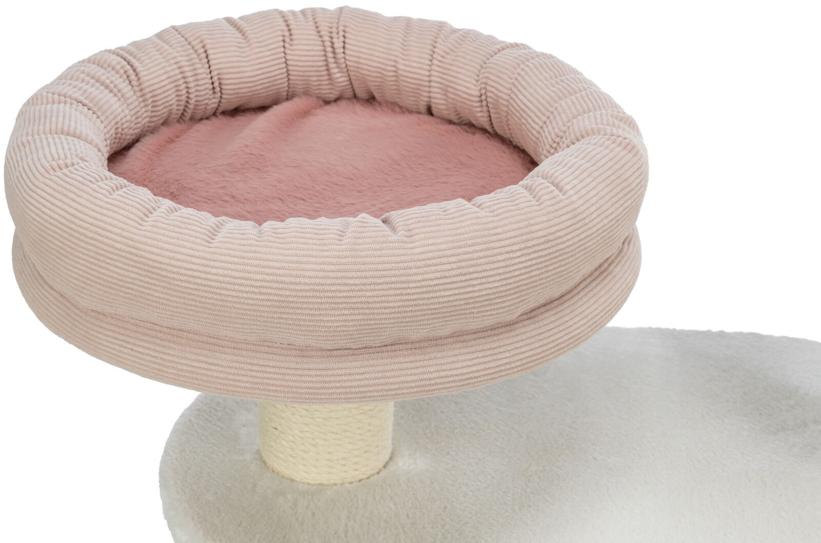 Trixie Ansamblu Cat Tree Isabella, 58x38x70 cm, Alb/Roz Antic, 44472 - imagine 12