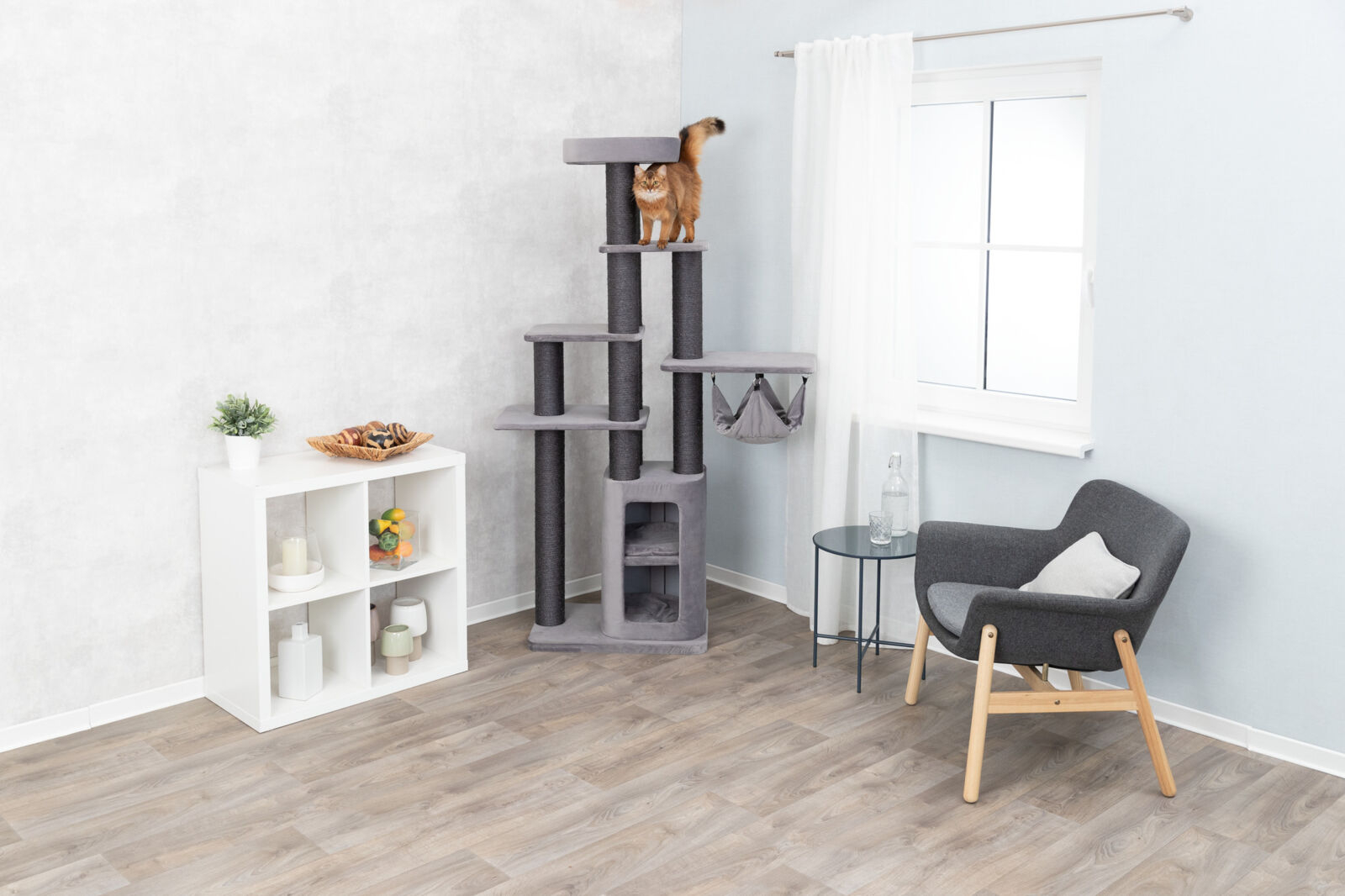 Trixie Ansamblu De Joaca, Cesare, 65x50 cm/ h: 186 cm, Gri, 44707 - imagine 13