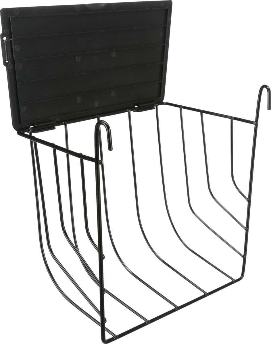 Trixie Hranitor Metalic Pentru Rozatoare, Cu Capac, 25x18x12 cm, Negru, 60892 - imagine 4