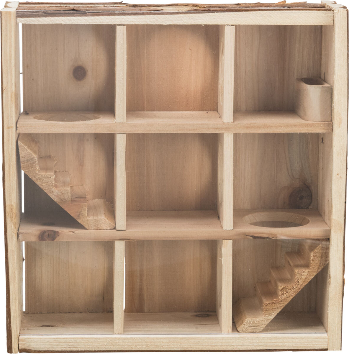 Trixie Turn De Joaca Pentru Rozatoare, Cu Camere, Lemn, 30x30x10 cm, 61709 - imagine 16