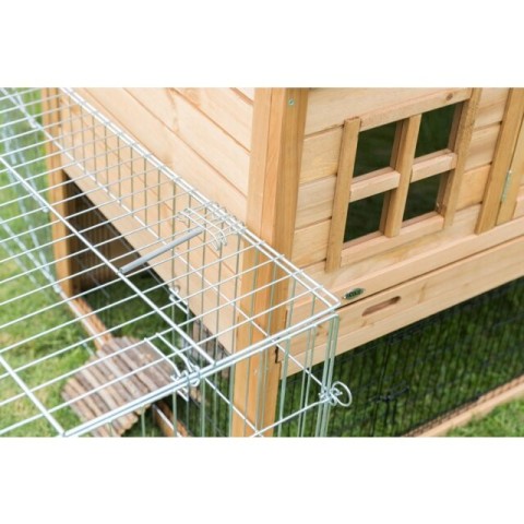 Trixie Cusca De Exterior Pentru Rozatoare, Cu Spatiu De Joaca, Lemn, 151x107x80 cm, Maro, 62335
