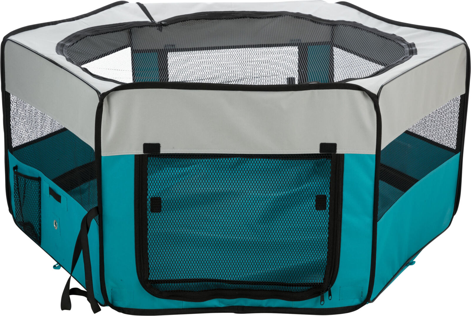 Trixie Tarc Pentru Rozatoare, Interior/Exterior, Poliester, 130x55 cm, Turcoaz/Gri, 64054 - imagine 6