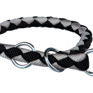 Trixie Zgarda Coarda, L-XL: 52-60 cm/18 mm Negru/Gri, 14411