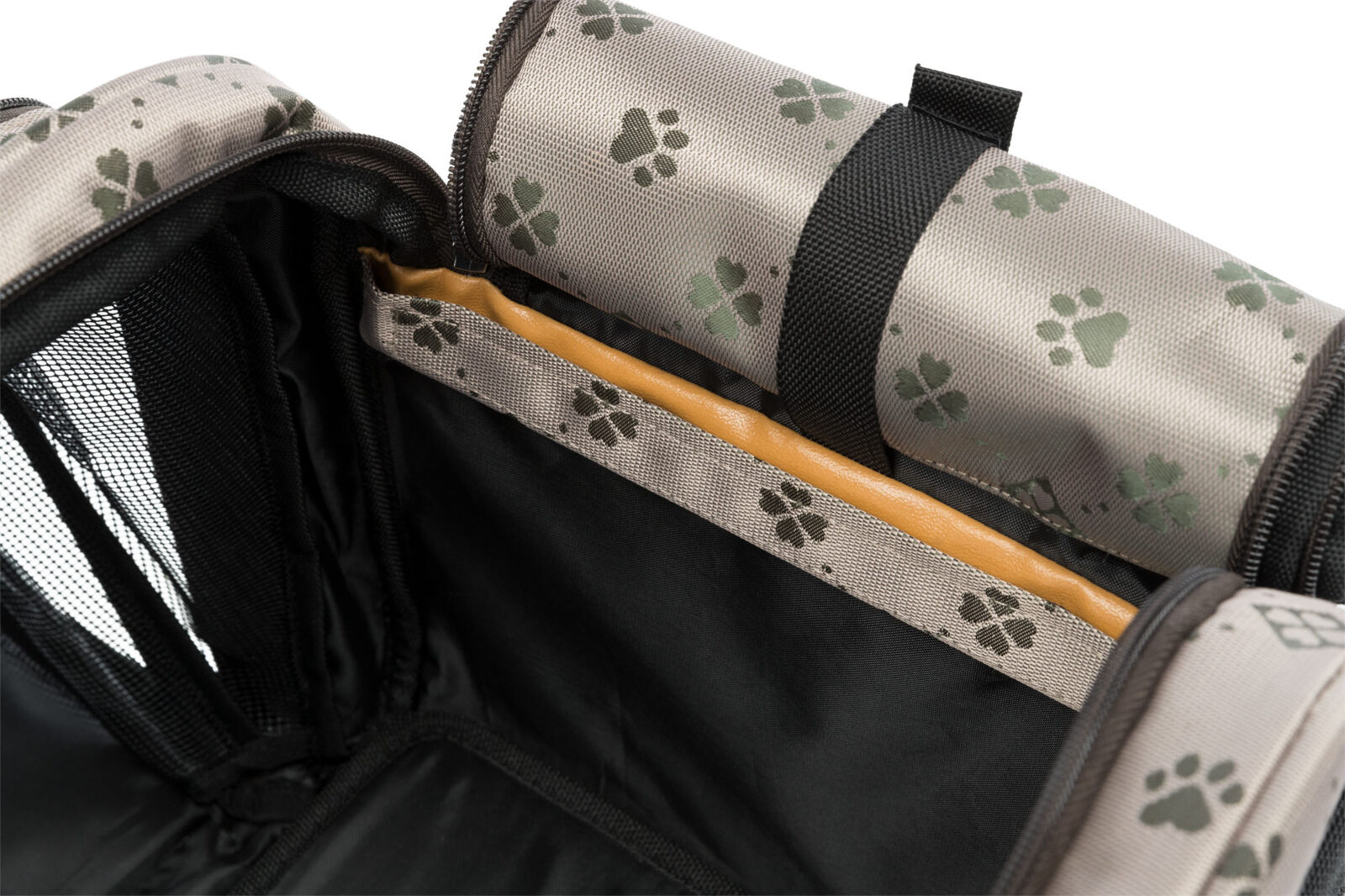 Trixie Geanta De Transport, Maxima, Extensibila, 33x32x54 cm, Pana la 8 kg, Bej/Maro, 28903 - imagine 13