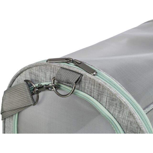 Trixie Geanta De Transport, Dillon, 33x32x54 cm, Pana la 10 kg, Gri/Verde Menta, 28908 - imagine 9