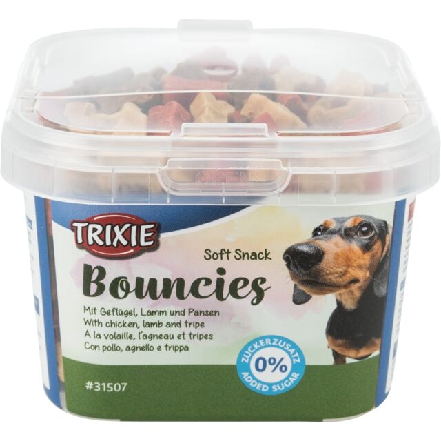 Trixie Recompense Pentru Caini, Soft Snack, Oscioare Cu Pui/Miel/Burta, 140 g, 31507 - imagine 4