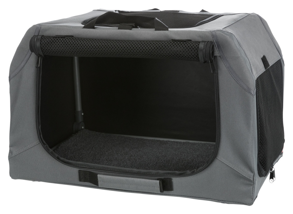 Trixie L(-17%)Geanta Transport Auto/Cazare Caini, Easy, XS-S: 50x33x36 cm, Gri, 39732 - imagine 3