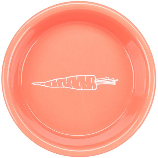 Trixie Castron Ceramic Pentru Iepuri, Cu Motiv Morcov, 200 ml/ 14 cm, Diverse Culori, 60804 - imagine 6