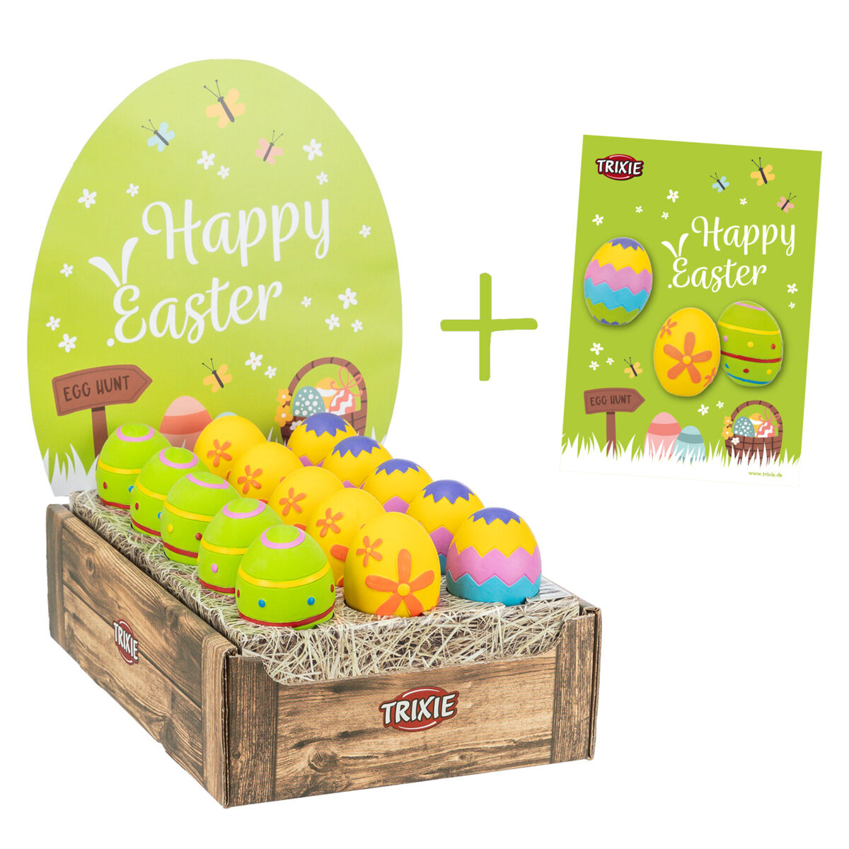 Trixie L(-22%)Jucarie Pentru Caini, Ou Colorat, Latex, 8 cm, 9935263 - imagine 7