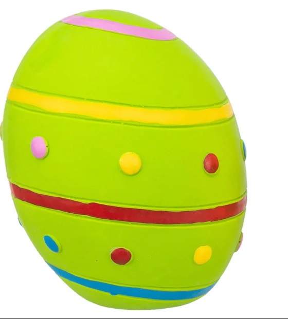 Trixie L(-22%)Jucarie Pentru Caini, Ou Colorat, Latex, 8 cm, 9935263 - imagine 6
