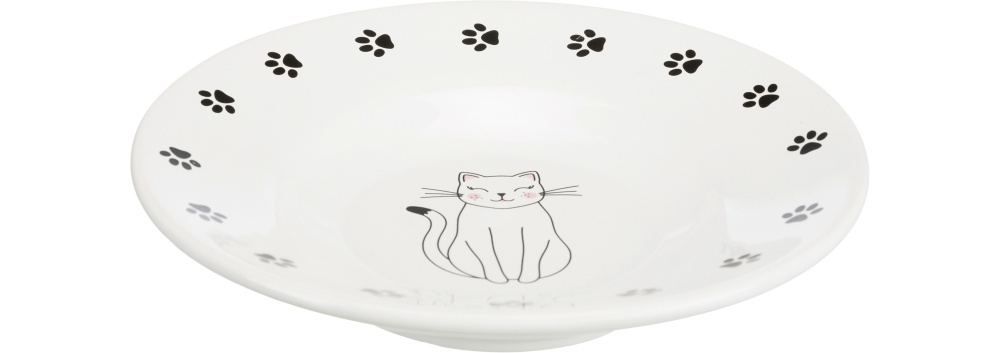 Trixie Castron Ceramic Pentru Pisici, 0.2 l/ 15 cm, Alb, 24651 - imagine 3