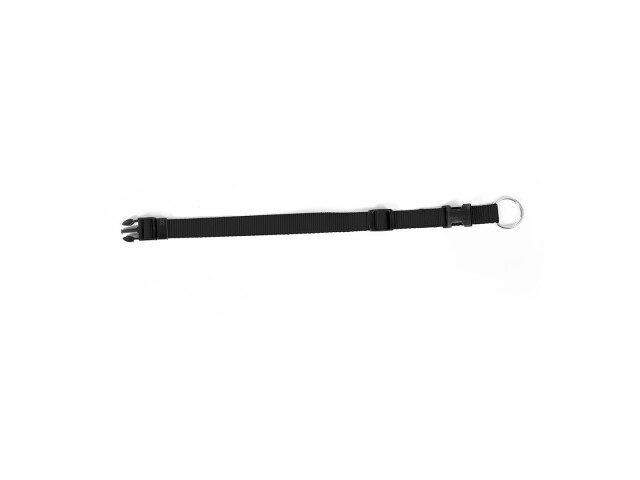 duvoplus Zgarda Chinga Reglabila, L-XL: 40-65cm/25mm, Negru L0111000046