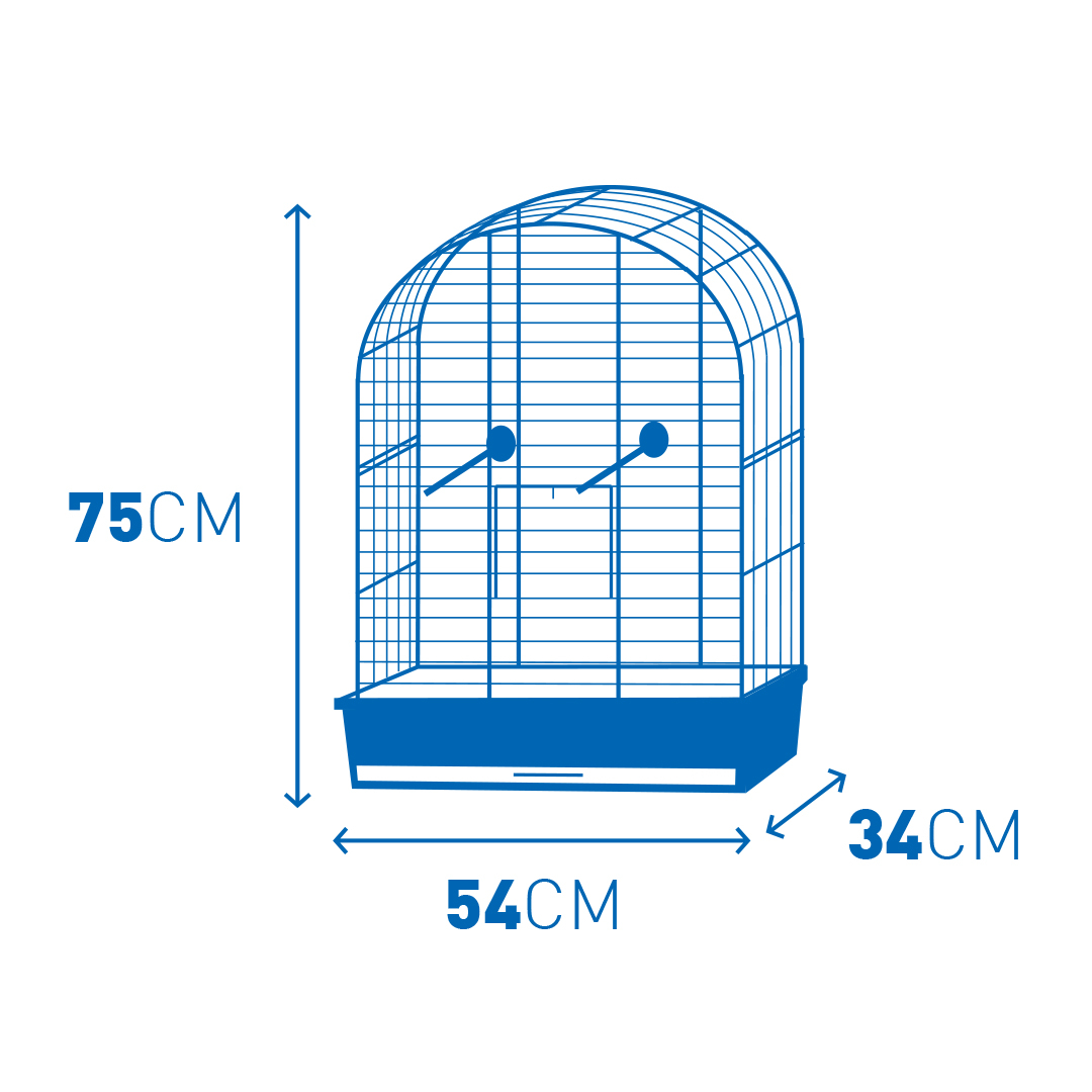 duvoplus Colivie Eliza, 54x34x75cm, Alb, 493/100 - imagine 4