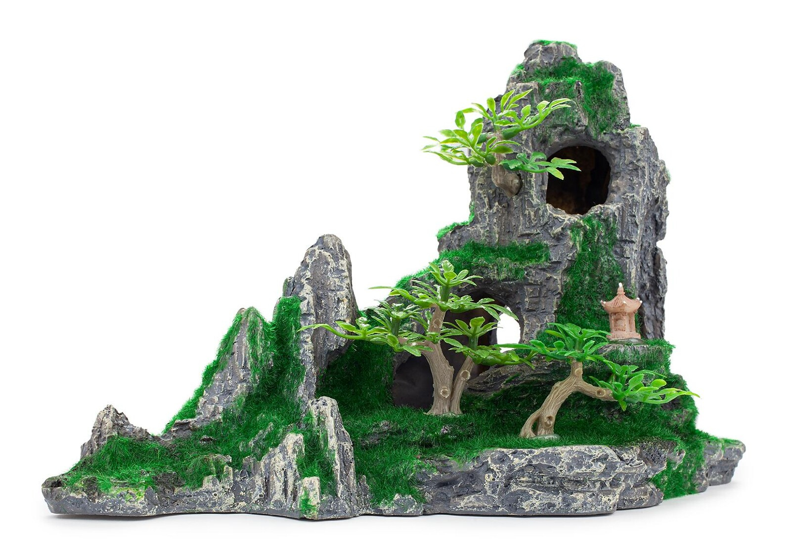 Happet L(-19%)Decor Pentru Acvariu, Stanca Cu Plante, 27 cm, R132 - imagine 5