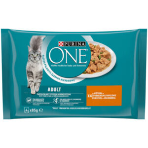 Purina Hrana Umeda One pentru Pisici, cu Pui si Mazare 4 x 85 g