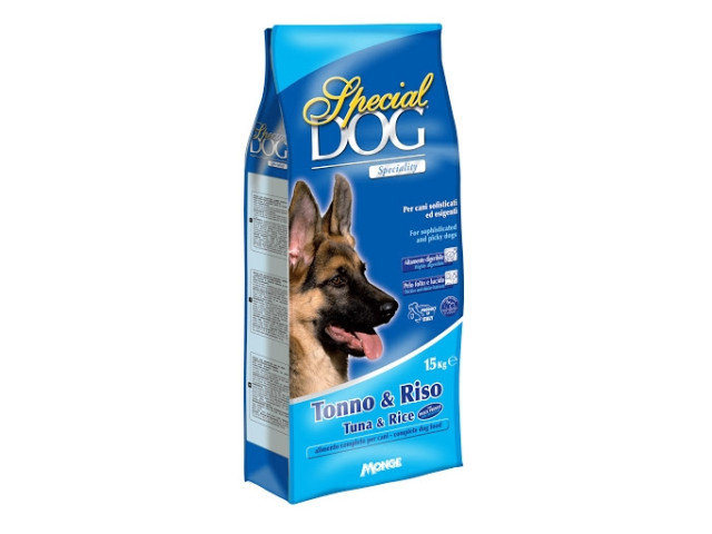 Monge Hrana Uscata Pentru Caini, Special Dog, Adult, Ton Si Orez, 15 kg
