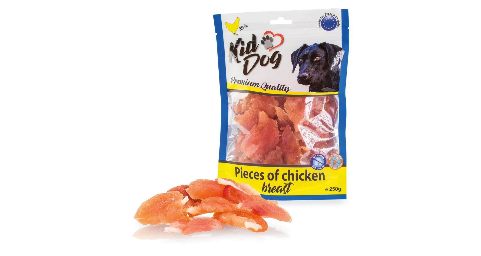 KidDog Recompense Pentru Caini, Piept de Pui, 250 g, A04501 - imagine 4