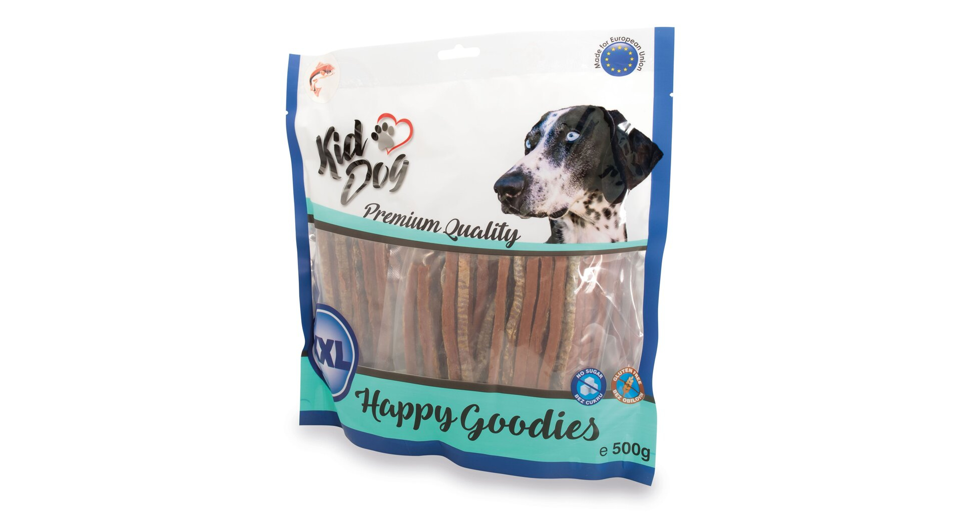 KidDog Recompense Pentru Caini, Fasii De Somon, 500 g, A04708 - imagine 6