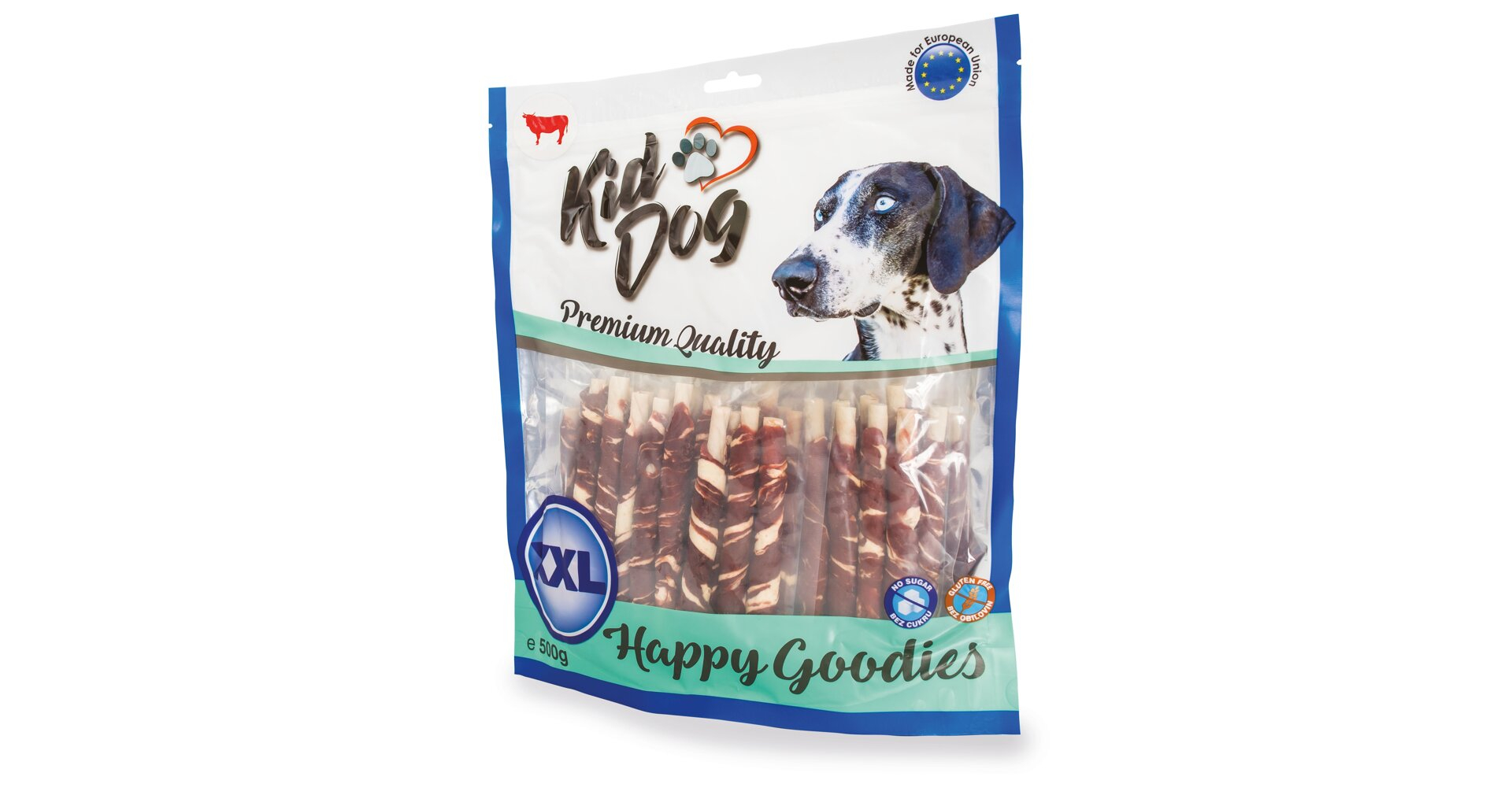 KidDog Recompense Pentru Caini, Rulouri Cu Friptura De Vita, 8 mm/12 cm, 500 g, A04743 - imagine 6