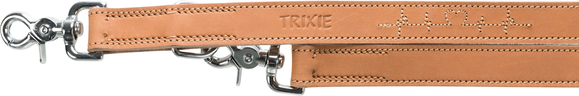 Trixie L(-22%)Lesa Rustic "Heartbeat", Ajustabila, L-XL: 2.00 m/25 mm, Maro, 19013 - imagine 5